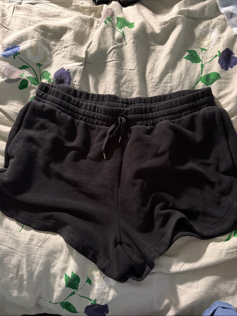 Avia Black Athletic Drawstring Shorts